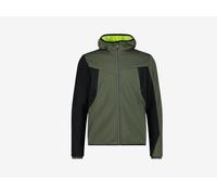 Giacca Uomo CMP CAMPAGNOLO Softshell Man Zip Hood 33A2867 E319 Verde