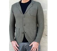 GIACCA UOMO COTONE BLAZER CARDIGAN S, M, L, XL, XXL LAVORATO A MAGLIA SLIM FIT