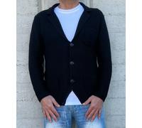 GIACCA UOMO COTONE BLAZER CARDIGAN S, M, L, XL, XXL LAVORATO A MAGLIA SLIM FIT