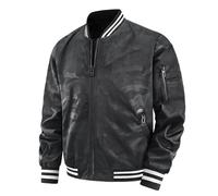 Giacca Uomo da Baseball, Giacca da Uomo Vento Leggera Casual Stile Militare con Tasche Multiple Estive Casual Bomber Maniche Lunghe Giacca Sportiva Giubbotto Moto Uomo per La Primavera