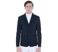 Giacca uomo da concorso modello Exclusive con logo ricamato a contrasto Equestro