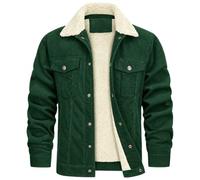 Giacca Uomo in Velluto a Coste con Fodera Sherpa, Colletto e Tasche | Velluto a coste, morbida fodera sherpa, colletto soffice e quattro pratiche tasche per le giornate fresche