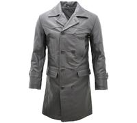 Giacca Uomo Infinity Uboat In Pelle Nera Militare Larga L