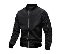 Giacca Uomo Trekking,Giubbotto Leggere Casual Outdoor Aviatore Maniche Lunghe Leggero Jacket Resistente Elegante Outwear alla Moda per Il Tempo Libero