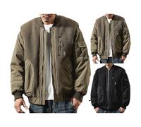 Giacca Varsity da uomo foderata in pile da uomo bomber giacche da baseball eleganti giacche per giovani cappotti termici invernali morbidi al tatto cappotto caldo cappotto casual chic cappotto