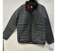 Giacca Volcom Puff Puff Give Grigia Arancione Da Uomo Taglia Media #5N2A