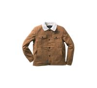 West Coast Choppers Sherpa Lined Canvas Jacket Marrone L Uomo