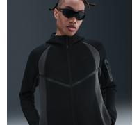 Giacca Windrunner in fleece a blocchi di colore con zip a tutta lunghezza e Nike Tech - Uomo - Nero XXL