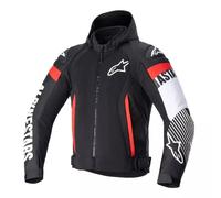 Alpinestars Zaca Air Giacca tessile moto, nero-bianco-rosso, taglia 3XL per maschi