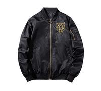 Giacche A Vento Da Uomo, Pelle Di Tigre Antivento Rivestimento Esterno Windbreakers Full-zip Cappotto con