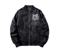 Giacche A Vento Da Uomo, Pelle Di Tigre Antivento Rivestimento Esterno Windbreakers Full-zip Cappotto con