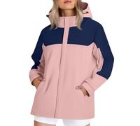 Giacche a Vento Donna Coat Giubbino Antipioggia Giacca Invernale Teddy Moto Ponchielli Imbottita Pesca USA Tessuto Elegante Giubbotto Autunnale Donna L