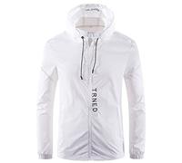 Giacche antipioggia da uomo con cappuccio da uomo giacche softshell da uomo con zip intera giacca leggera da trekking giacca impermeabile sportiva con cappuccio felpe con tasche a maniche lunghe