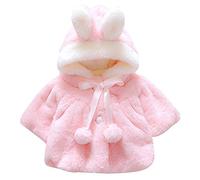 Giacche Bambino Invernali, Giacca del Mantello del Cappotto di Inverno della Neonata Giubbotto Vestiti Caldi Spessi Felpa Maniche Lunghe (18-24mesi, rosa)