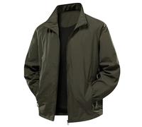 Giacche Casual da Uomo per Il Tempo Libero con Design Versatile Elegante per Un utilizzo Quotidiano in Stagioni Primaverili e Autunnali Come Capo Leggero e Funzionale (Green, M)