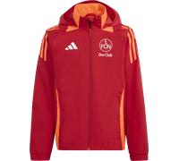 Giacche con cappuccio adidas 1.FC Nürnberg all-weather jacket kids red 4064179397930 in taglia XXS(111-116cm) EU
