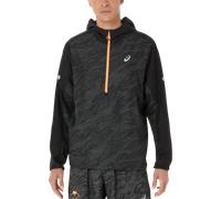 Giacca a vento con cappuccio ASICS Fujitrail Packable nero - L