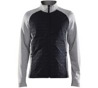 Craft Giacca da allenamento da uomo ADV Unify Hybrid Jacke, colore: Multicolore, Taglia: M, Articolo: 950999 Grigio Melange/Nero