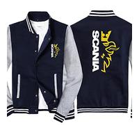 Giacche Da Baseball E Felpe Da Uomo Per La Stampa Scania Maglie Da Ciclismo Alla Moda Tute Da Volo Primaverili Giacche Da Baseball Morbide Cardigan Sportivi-Grey||m