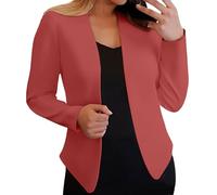 Giacche da donna Cardigan tinta unita Giacche da ufficio d'affari Casual Cappotti larghi comodi cardigan leggeri morbidi capispalla slim fit traspirante cappotti quotidiani, A, L