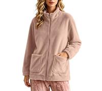 Giacche da donna UK casual caldo fuzzy capispalla cappotto morbido top fit | Cappotti invernali da donna Regno Unito, giacca in pile da donna, morbida, calda, accogliente, chic, vestibilità