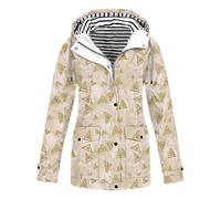 Giacche da donna UK Elegante Softshell Outwear funzionale giacca a vento impermeabile con polsino raglan con cappuccio impermeabile cappotto impermeabile da donna traspirante giacche all'aperto con