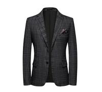 Giacche da uomo slim fit business casual moda all-in-one banchetto bello tendenza, Grigio, XL