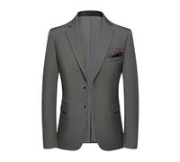 Giacche da uomo slim fit business casual moda all-in-one banchetto bello tendenza, Grigio1, XL