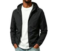 Giacche impermeabili da uomo antivento con cappuccio giacca a vento giacca a vento ad asciugatura rapida impermeabile leggero con cappuccio coulisse giacche antivento comode e durevoli alla moda