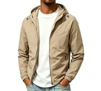 Giacche impermeabili da uomo antivento con cappuccio giacca a vento giacca a vento ad asciugatura rapida impermeabile leggero con cappuccio coulisse giacche antivento comode e durevoli alla moda