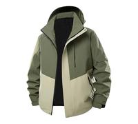 Giacche impermeabili da uomo, vestibilità rilassata, giacca antipioggia con cappuccio, maniche lunghe, cerniera, giacche sportive antivento, impermeabile, giacca a vento, giacca casual da uomo da