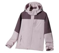 Giacche impermeabili Donna con Cappuccio Zip Poncho Pioggia Leggero Pioggia per Escursionismo Campeggio Attività All'aperto, viola., M
