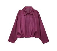 Giacche in pelle scamosciata per le donne Bomber in pelle scamosciata sintetica Casual Oversize Zip Up Cappotti da pilota ritagliati da donna Giacche impermeabili leggere 2025 Autunno Inverno Moda Y2k