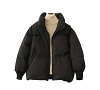 Giacche Invernali Donna Curvy Winter Coat Women Nuovo Abbigliamento da Donna in Cotone Caldo E Spesso Abbigliamento Invernale in Cotone Giubbotto Corto Invernale Giacca Black XXL