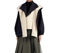giacche invernali per le donne primavera autunno giacca da donna coreano casual giacca a vento femminile selvaggio sciolto signore capispalla top viaggio cappotto invernale, Nero , 3XL