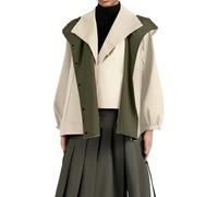 giacche invernali per le donne primavera autunno giacca da donna coreano casual giacca a vento femminile selvaggio sciolto signore capispalla top viaggio cappotto invernale, Beige, 3XL