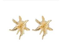 Giacche per le orecchie a fiori placcate in oro 14K da donna, eleganti orecchini a lima con grandi schienali di perle, orecchini floreali anteriori 2-in-1, gioielli vintage minimalisti per lei