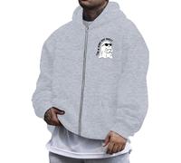 Giacche per Temperature sotto Zero Uomo Pullover Merino Trecce Personalizzare Grigie Merinos Half Dentro Sintetica Le Lunghe Moderne sulla Tre Alamari Outfit Primavera Misura Autunnale