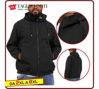 giacchetto uomo TAGLIE FORTI bomber giubbotto felpato da 2 xl a 8 xl Jack Jones