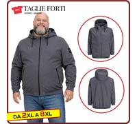 giacchetto uomo TAGLIE FORTI bomber giubbotto felpato da 2 xl a 8 xl Jack Jones