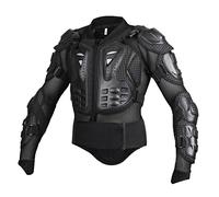 Giacchino Protettivo Traspirante Motocross Giacca Manica Lunga Armatura Jacket per Scooter, MTB, Enduro (Nero, 2XL)