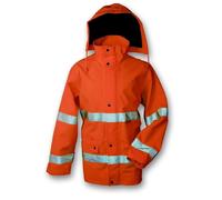 GIACCONE ARANCIO AD ALTA VISIBILITÀ IN GORE-TEX CON FODERA IN RETE DI NYLON