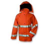 GIACCONE ARANCIO AD ALTA VISIBILITÀ IN GORE-TEX CON FODERA IN RETE DI NYLON