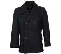 Giaccone nero US Navy - Giacca in lana navale americana Soprabito doppiopetto