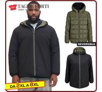giaccone uomo TAGLIE FORTI giubbotto invernale nero da 3 XL a 8 XL Jack & Jones