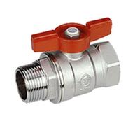 GIACOMINI R254X006 VALVOLA SFERA FARFALLA D1" 1/4 ATTACCHI M-F PASSAGGIO TOTALE