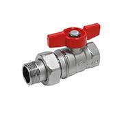 Valvola Giacomini F-M maniglia a farfalla rossa 1F x 1M R259X007