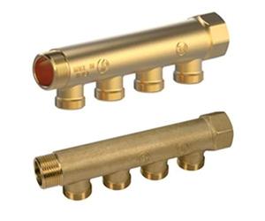 Giacomini - R580C COLLETTORE LINEARE x RISCALDAMENTO COMPONIBILE D. 3/4"X1/2" M-F (ADATT D. 16) GIACOMINI - COLLETTORE - Collettore 2 Vie