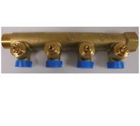 GIACOMINI R585CY024 COLLETTORE CON DETENTORE 4 VIE PER SANITARI 3/4"X16