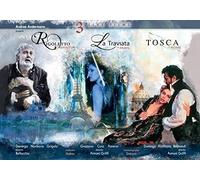 3 Live Films: Rigoletto, Traviata, Tosca - Roma, Mantova, Parigi (4 Dvd)